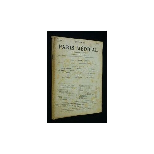 Tuberculose. Paris Médical. La Semaine Du Clinicien. 32e Année, N° 5-6, 10 Février 1942