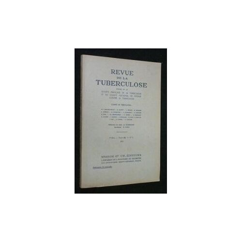 Revue De La Tuberculose. 5e Série, Tome 15, N° 9 (1951)