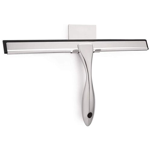 Raclette De Douche Polyvalente Pour Portes De Douche, Salle De Bain, Fenêtre Et Verre De Voiture, En Acier Inoxydable, 10 Pouces 9109-May14A21033