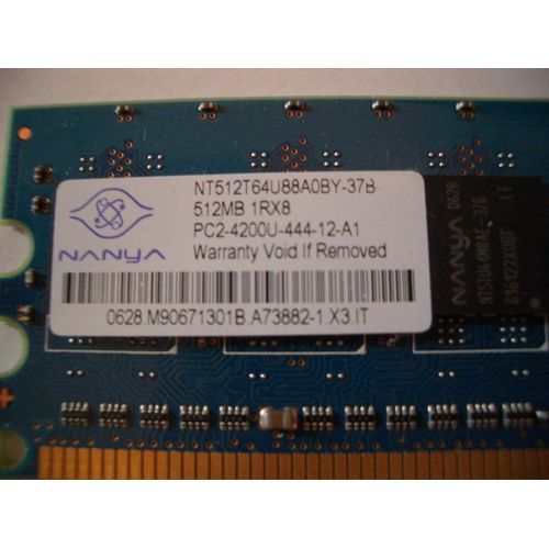 Nanya - Mémoire - 512 Mo - DDR2 - PC2-4200 - 533 MHz - DIMM 240 Broches