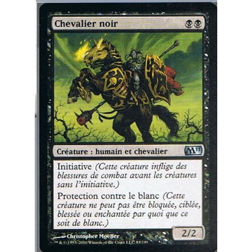 Chevalier Noir ( Black Knight ) - Magic Mtg - M11 - U