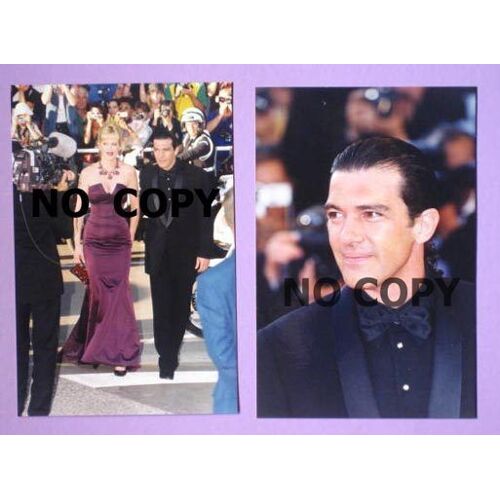 Photo Antonio Banderas Et Melanie Griffith - Lot De 2 Photos Format 10x15cm - Festival De Cannes - French Riviera