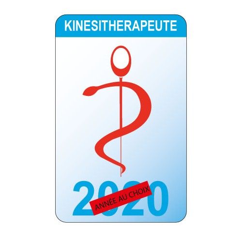 Caducée Kinésithérapeute Logo 530 Sticker Autocollant