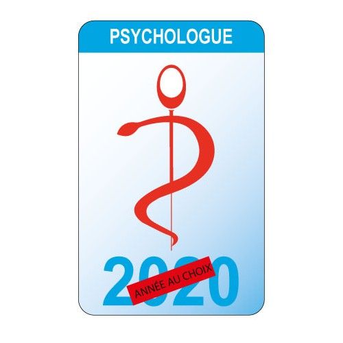 Caducée Psychologue Logo 530 Sticker Autocollant