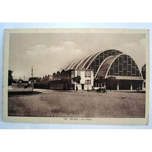 Carte Postale Ancienne Marne Reims La Halle