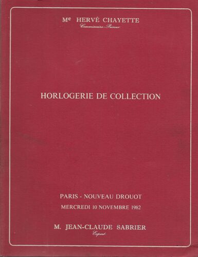 Horlogerie De Collection, Collection David R - Schwartz, Los Angeles - 10/11/1982