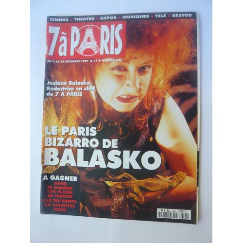 7 À Paris N° 524 : Le Paris Bizarro De Balasko