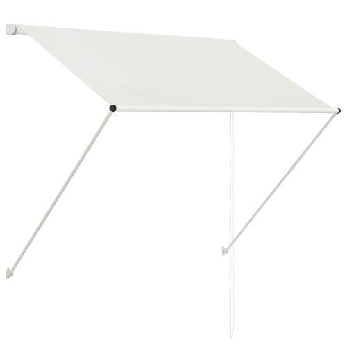 Vidaxl Auvent Rétractable 100x150 Cm Crème