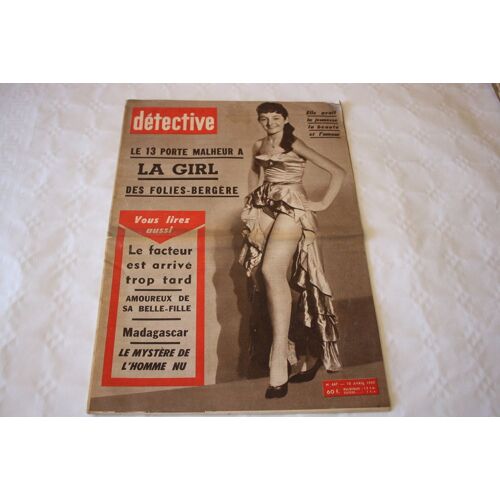 Detective  N° 667 : Le 13 Porte Malheur A La Girl Des Folies Bergeres