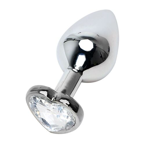 Plug Anal En Forme De Coeur Pour Homme Et Femme, Bijoux Érotiques En Cristal, En Acier Inoxydable, Masseur De Prostate, Jouets Sexuels Pour Gay