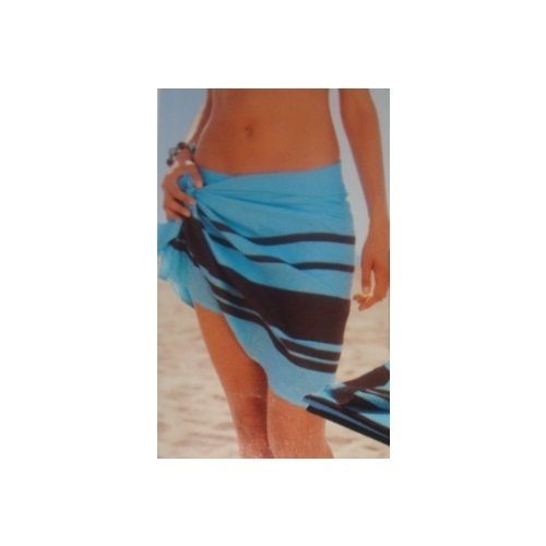 Paréo Marron/Bleu Neuf 3 Suisses 100%Coton