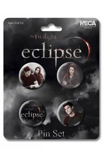 Twilight Hésitation Pack 4 Badges Jacob Et Bella