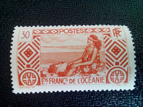 Timbre Oceanie Francaise Yt 94 Tahitienne 1939 ( 110604 1 )