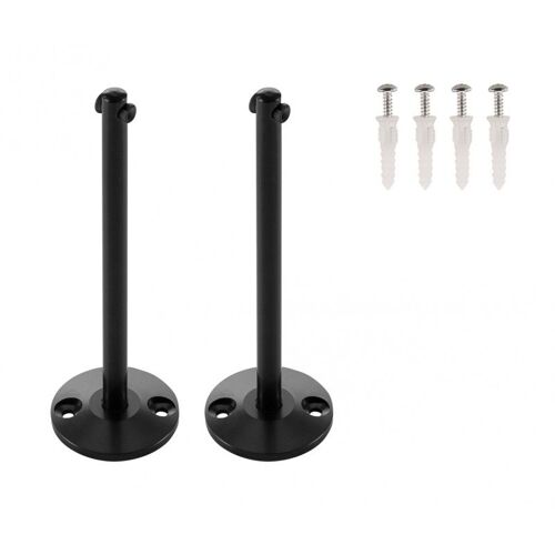 Supports longs pour câble tendu T.B.T, noir, 2 pièces, 16cm