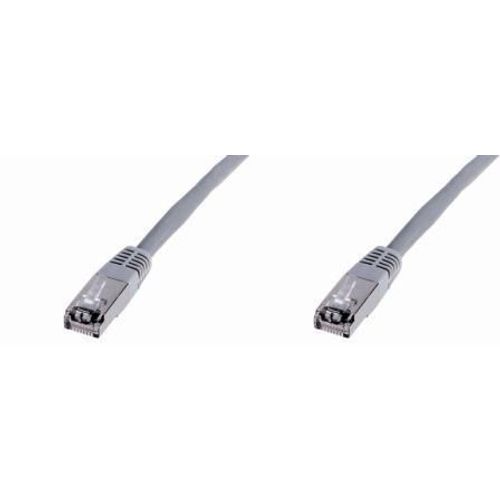 DIGITUS Premium - Cordon de raccordement - RJ-45 (M) pour RJ-45 (M) - 0.5 m - FTP - CAT 5e - démarré - gris