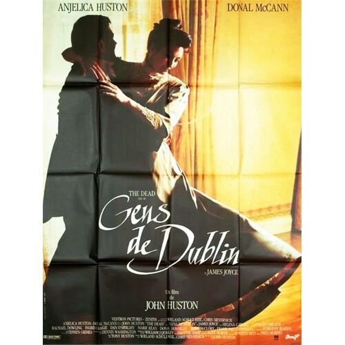 Gens De Dublin (The Dead) - Véritable Affiche De Cinéma Pliée - Format 120x160 Cm - De John Huston Avec Anjelica Huston, Donal Mccann, Helena Carroll - 1988