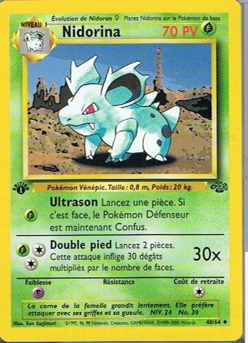 Nidorina 70 Pv - Pokemon - Jungle 40 - U
