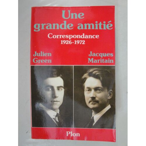Ue Grande Amitie, Correspondance 1926-1972