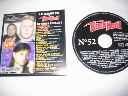 Cd Rock Hard 52  Mastodon  Rhapsody Amorphis Tommy Lee Dagoba .. 15 Titres
