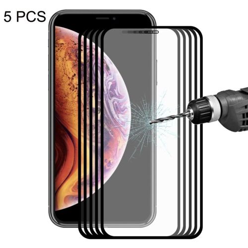 Hat-Prince Film De Verre Trempé Plein Écran 0.2h 9h 2.5d Pour Iphone Xr (Noir)