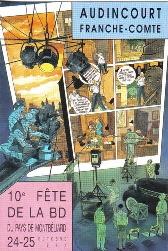 Carte Postale Raives Et Warnauts Festival Bd Audincourt 1992