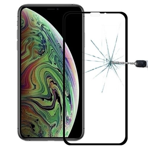 Protecteur D'écran En Verre Trempé Plein Écran 9h 10d Pour Iphone Xs Max (Noir)