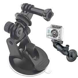 Ventosa Auto 7 Cm Per GoPro – Adattatore Universale Per Hero 1,2,3,3+,4 - 4