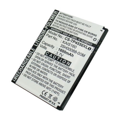 Batterie Haute Performance 1600mah Pour Htc  Htc Tytn Ii, P4550, Kaiser, Kaiser100, Kaiser 110, Kaiser 120, Kaiser 140  Slim Extended