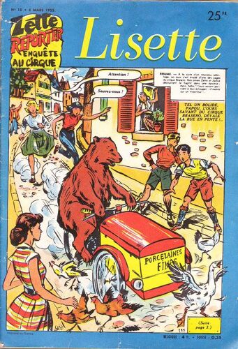 Lisette N°10 06/03/1955  N° 10 : Article Sur Fernandel "Ali Baba Et Les 40 Voleurs"