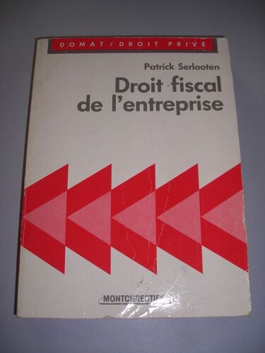 Droit Fiscal De L'entreprise, Coll. Domat Droit Privé
