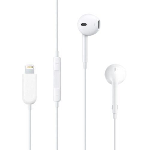 Écouteurs blanc pour iPhone X / 8 & 8 Plus / 7 & 7 Plus / 6 & 6s & 6 Plus & 6s Plus / iPad intra-auriculaires stéréo classique avec avec port Lightning , support 10.3 ci-dessus et