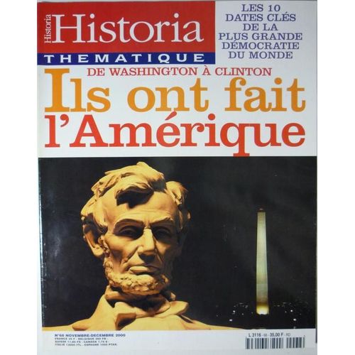 Historia Thématique  N° 68 : Ils Ont Fait L'amérique
