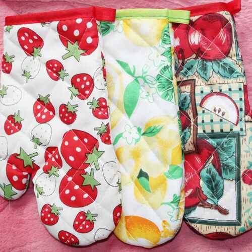 Gants isolants de cuisson pour barbecue ou cuisine, 1 pièce, gants pour micro-ondes, maniques de four en Polyester et maniques de cuisine