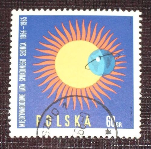 Theme Espace - Timbre Oblitéré De Pologne (Ref : Tes-36)