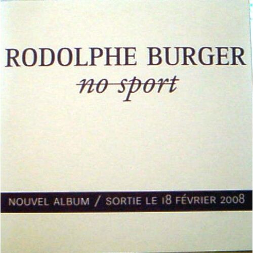 Rodolphe Burger - No Sport (Cd Album Card Sleeve)