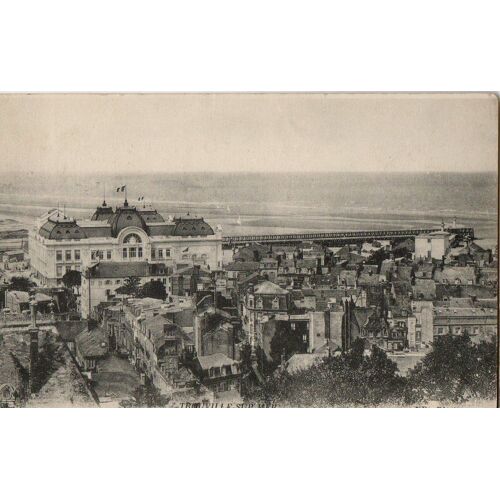 Carte Postale - Trouville - Casino Et Jetées 1910