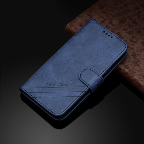 Xm Pour Coque Samsung Galaxy Note10+ Housse? Samsung Note10 Pro Housse Haute Qualité Étui [Fentes Cartes? Support? Magnétique]-Bleu