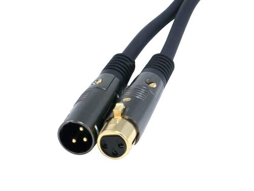 Câble XLR vers XLR Monoprice [Microphone et interconnexion] - 7,62 m M/F, Connecteur plaqué or, 16 AWG - Premier Series