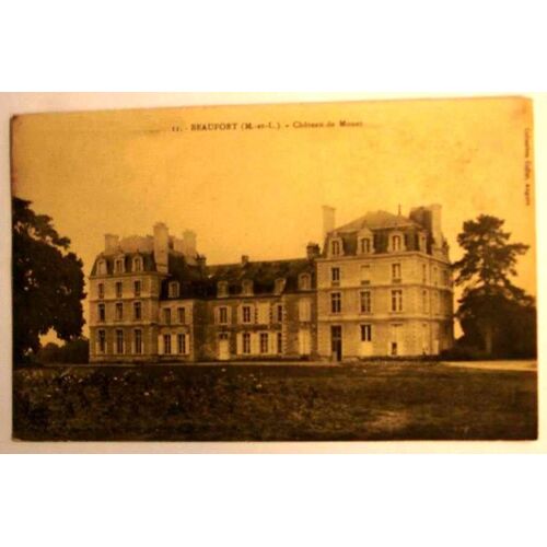 Carte Postale Ancienne Maine Et Loire Beaufort Chateau De Monet