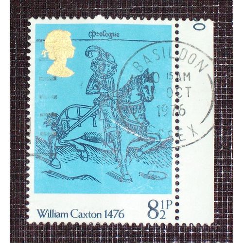 Royaume-Uni N° 803 Oblitéré De 1976 - 8p1/2 « 500e Anniversaire De L'impression Du Premier Livre En Angleterre Par Le Typographe William Caxton » (Ref : Gb-803-O1)