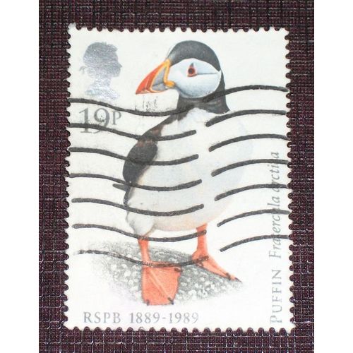Royaume-Uni N° 1363 Oblitéré De 1988 - 19p « Centenaire De La Société Royale De Protection Des Oiseaux » (Ref : Gb-1363-O1)