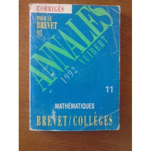 Mathematiques Brevet - Edition 1992