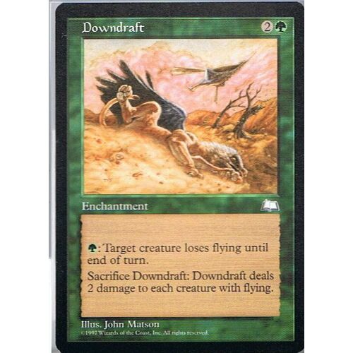 Downdraft ( Courants Descendants ) - Magic Mtg - Weatherlight  - U