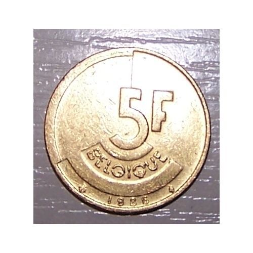 5 Francs Belge 1986