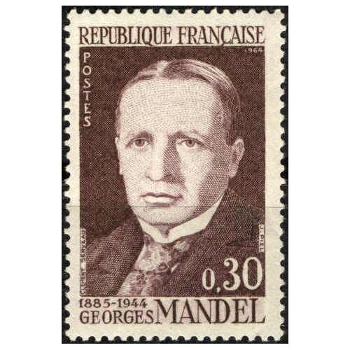 20ème Anniversaire De La Mort De Georges Mandel 1964  (Ref.  Y&t : 1423)  Non Oblitéré.