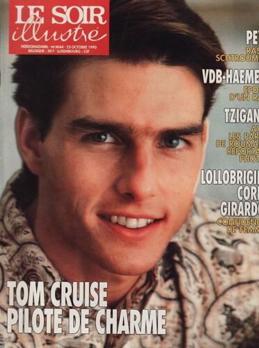Le Soir Illustré / 25-10-1990  N° 3044 : Edition Belge - Tom Cruise (4p) - Gina Lollobrigida / Annie Girardot / Annie Cordy (3p)