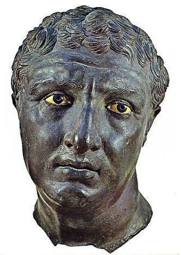 Grèce - Musée D'athènes - Tête D'homme Provenant De Delos