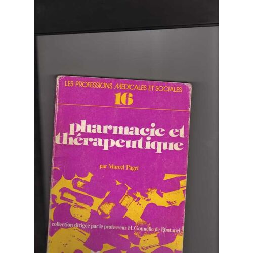Pharmacie Et Thérapeutique