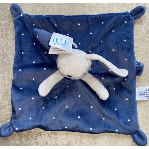 Doudou Lapin Bleu Petites Etoiles Blanches Simba Toys Benelux Kiabi Peluche Jouet Bebe