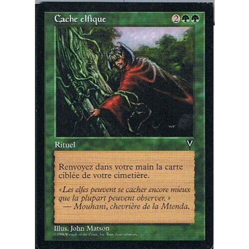 Cache Elfique ( Elven Cache ) - Magic Mtg - Vision - C